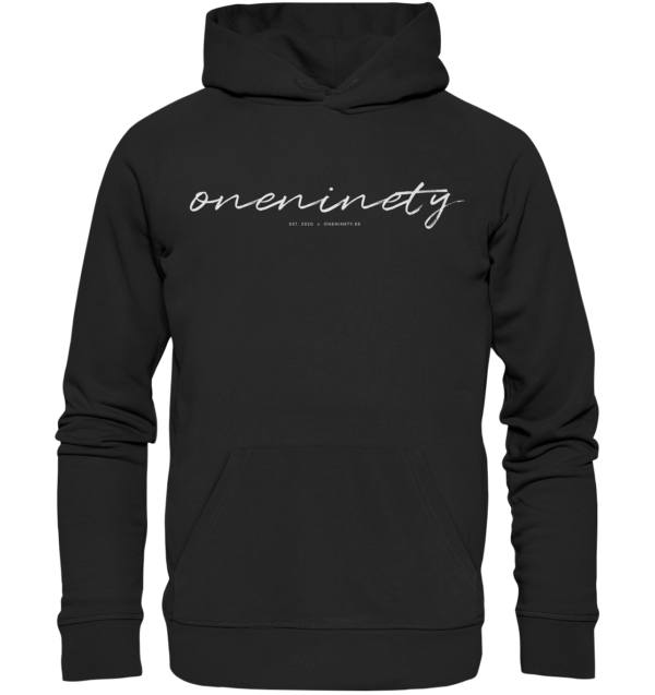 oneninety Script - Organic Hoodie